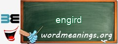 WordMeaning blackboard for engird